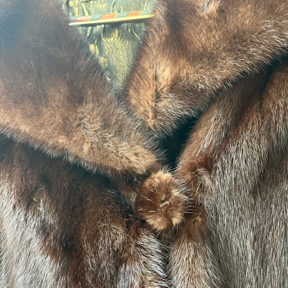 ✨ Vintage 1960s MCM Genuine Mink Fur Coat – Handcrafted in NYC ✨ - Picture 5 of 14